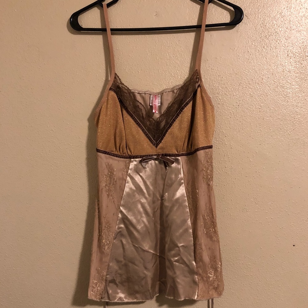 Gold tank top